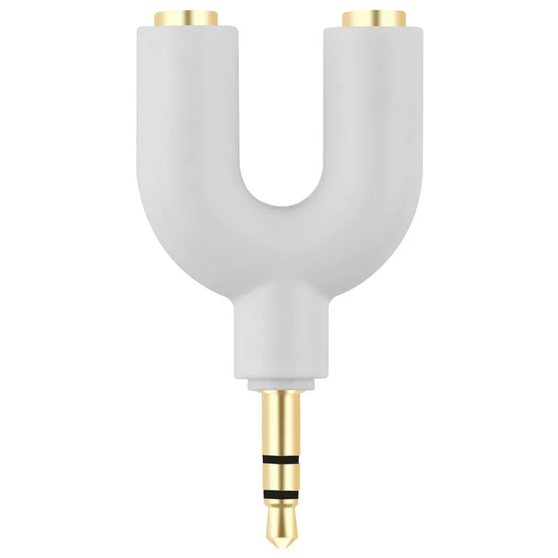 3.5mm macho jack de áudio estéreo para y 2 portas 3.5mm adaptador conversor fêmea áudio divisor para 2 vias u fone ouvido fone ouvido