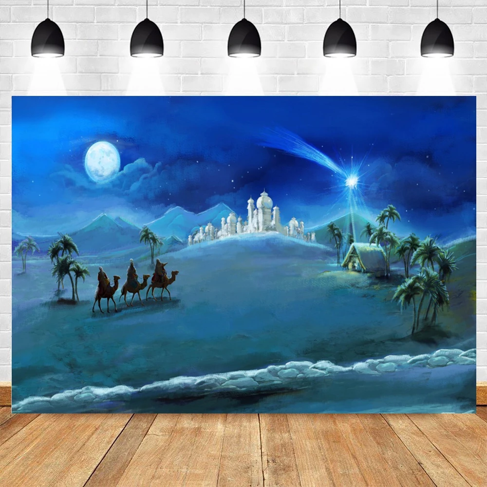 Christmas Christian Cross Photography Backdrops Light Cave Christianity Jesus Birth Nativity Photographic Background Photo Studi