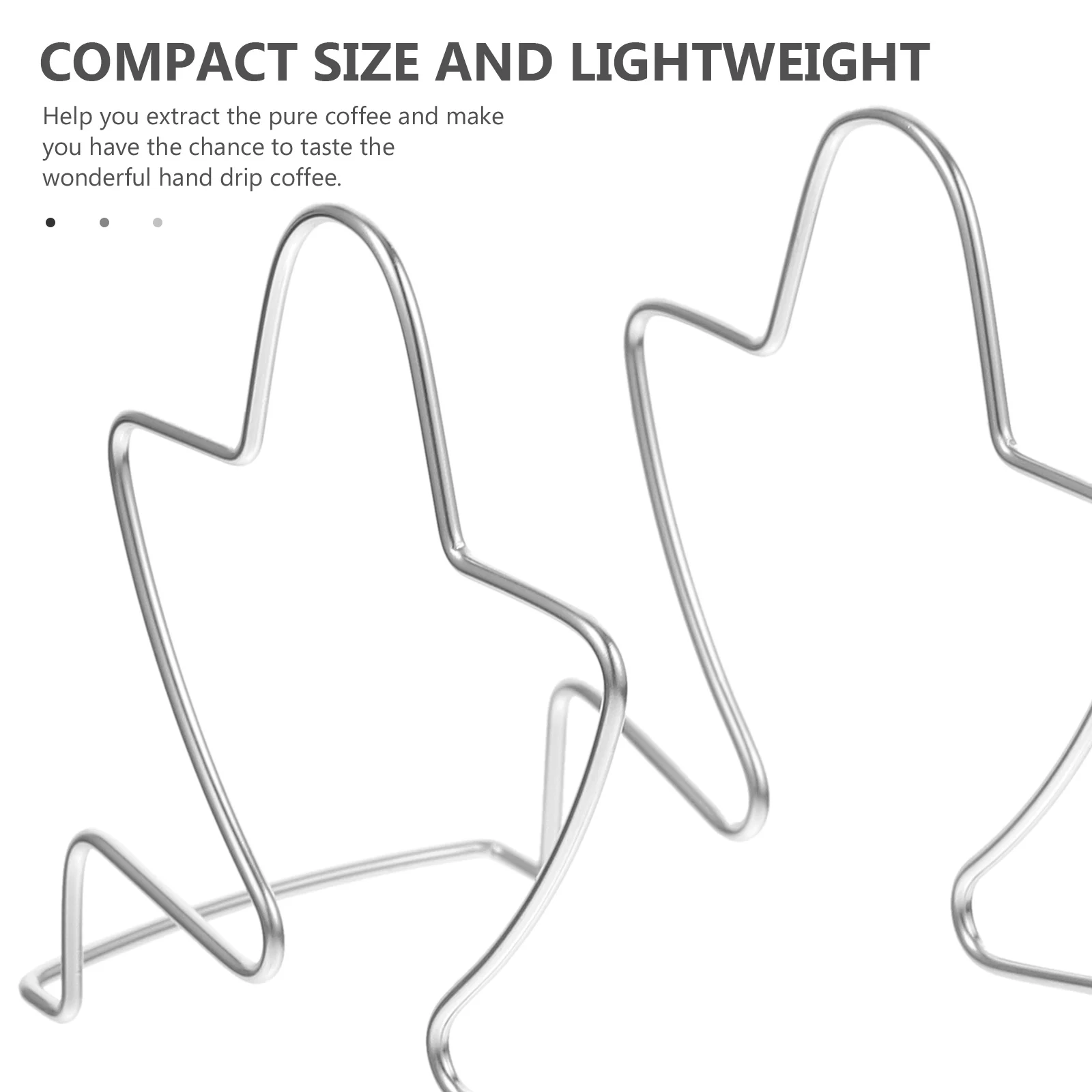 

Hanging Coffee Drip Holder Sturdy Metal Filter Bag Rack Space Saving Design for Tasteful Smooth Natural Bean Extraction