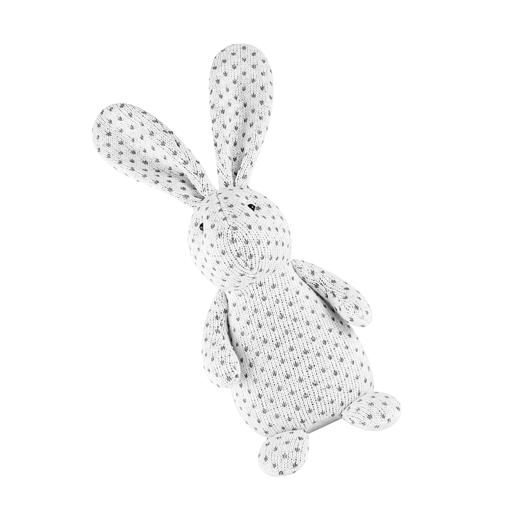 

Rabbit Ornament Desktop Decor Mini White Cloth Figurine Kids Room Easter Bunny Toy Stuffed Animal Party Gift Spring Theme