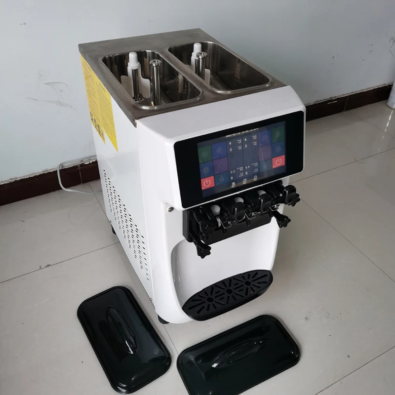 Коммерческий настольный автомат для мороженого с мягкой подачей Холодный быстрый и энергосберегающий производитель сладких конусов