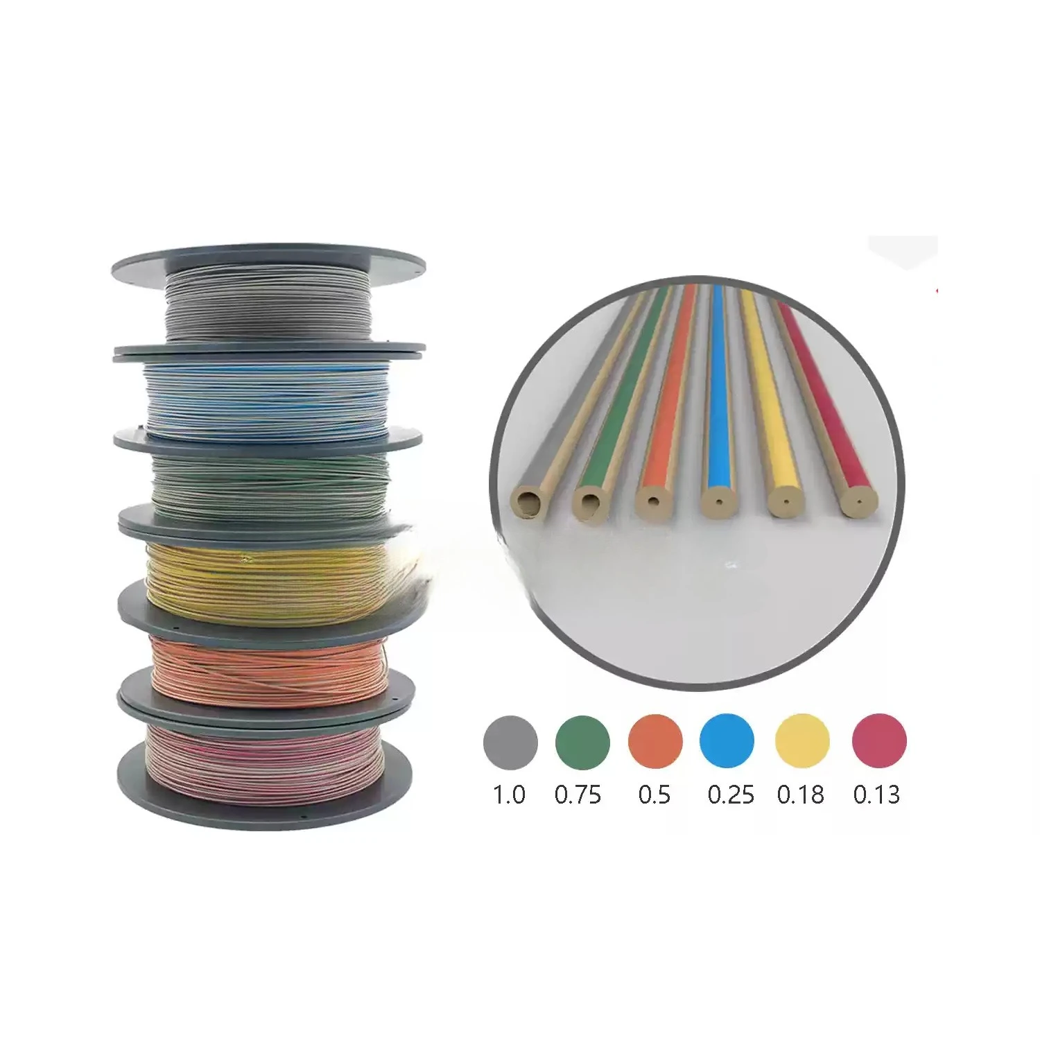 1m  1/16 OD PEEK Capillary Tubing 25μm ID High Pressure Rigid Line For HPLC Liquid Chromatography Injection