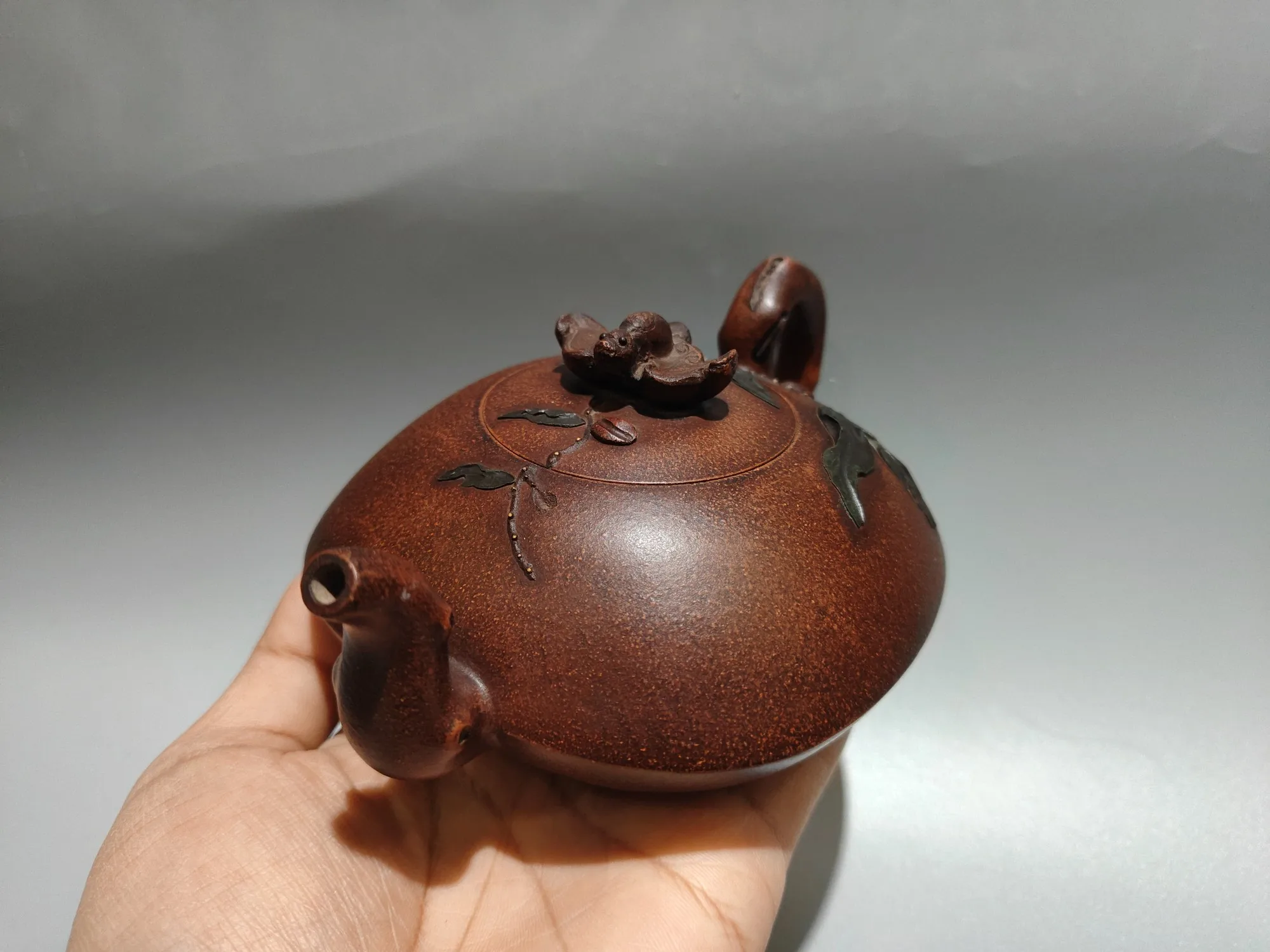 Purple teapot Yixing Purple Clay Teapot phoenix  pattern  Smiling face pot  Laughing Sakura Pot Kettle Teapot tea ceremony