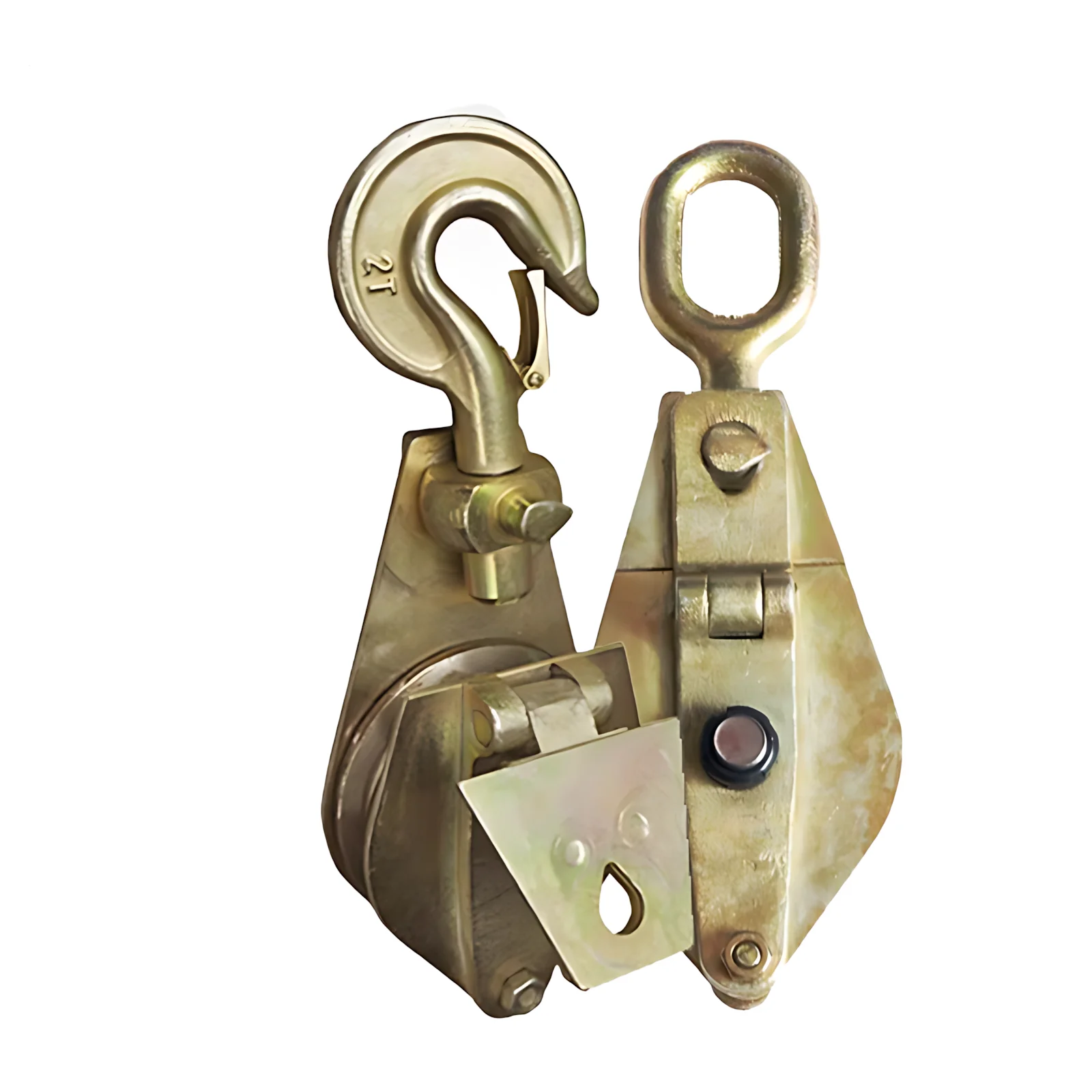 

1/2/3/5T Pulley Lifting Block Hoist Single-wheeled Double-wheeled Hook lifting Chain Ring Bearing Thicker Heavy Ships Machinery