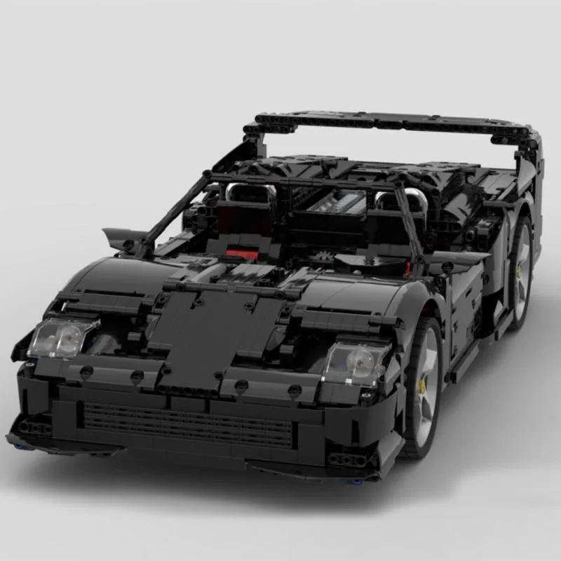 NEW MOC-138494 F50 RC 1:8 Scale Working V8 Engine Supercar Model Building Block Remote Assembly Educational Toys Birthday Gifts