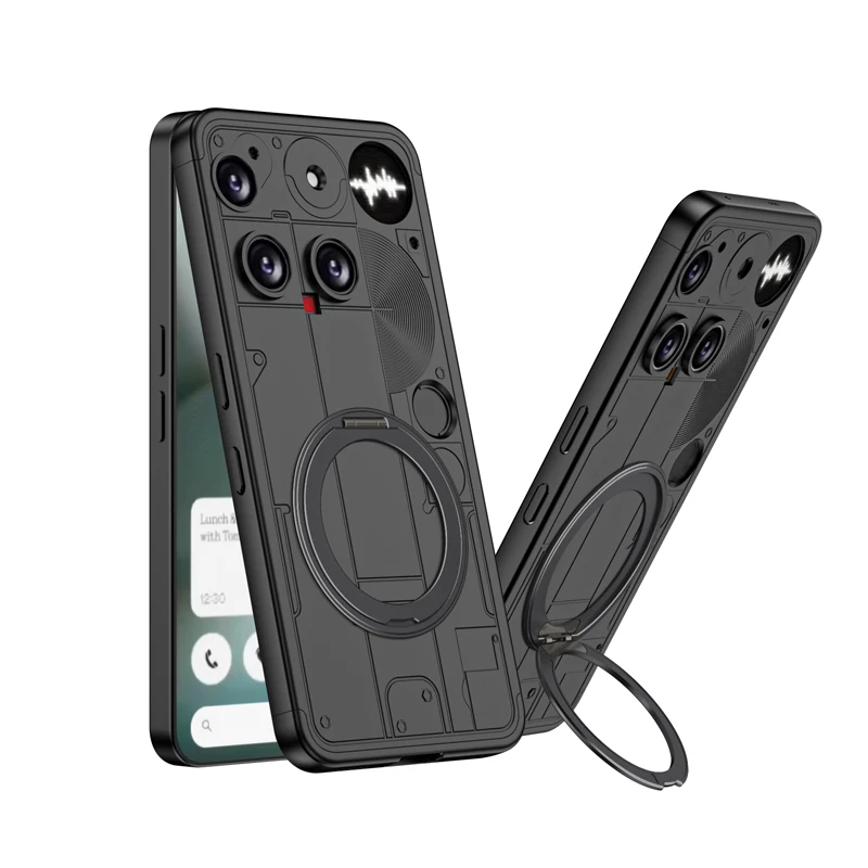 

Магнитный чехол для телефона Nothing 3, противоударный, универсальный, съемный, жесткий, поворотный кронштейн для ПК, задняя крышка