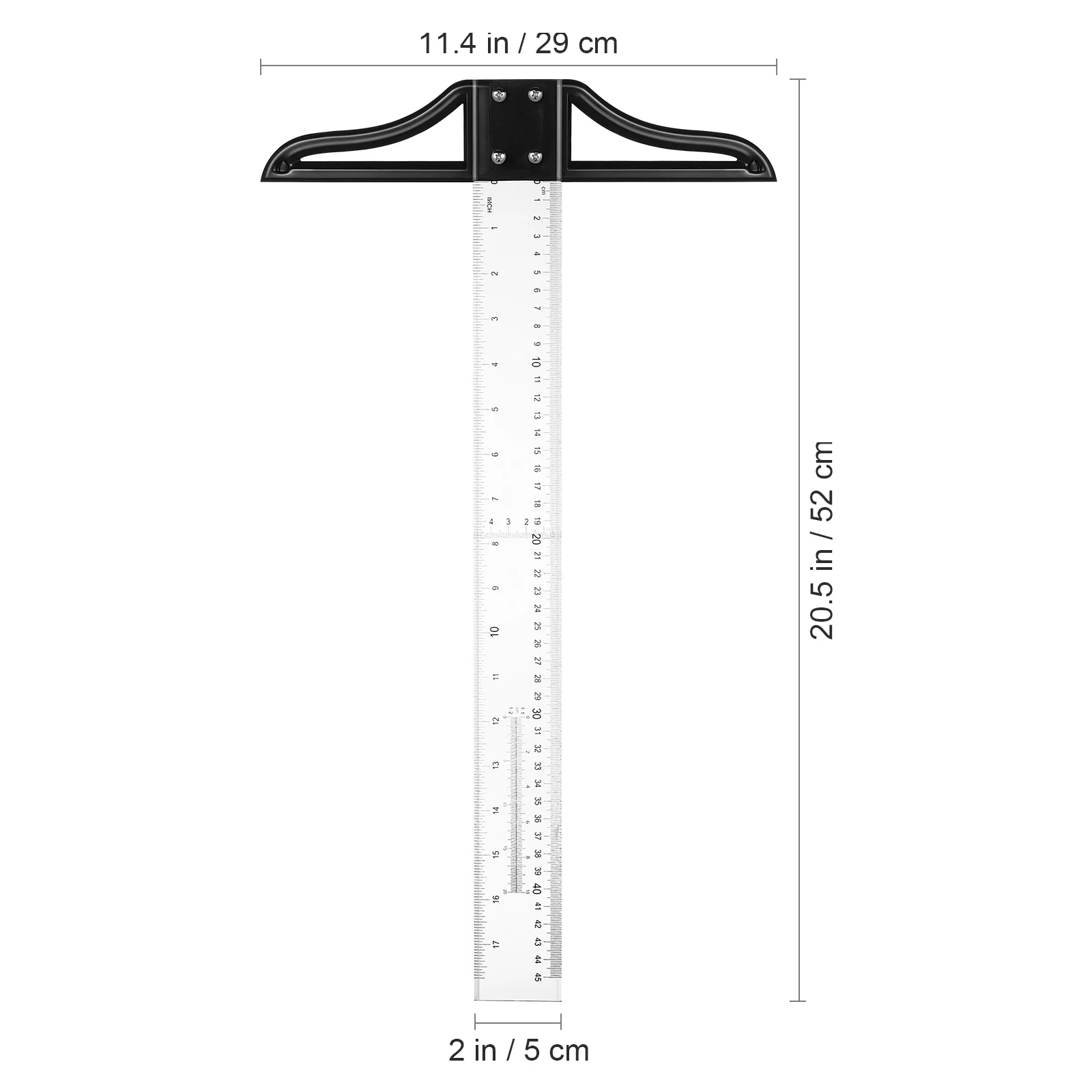 T Square Ruler 18 Inch T Type Scale Drafting Tool Straight Edge Gauge Parallel Rule Measuring Instrument Art Supply Measurement