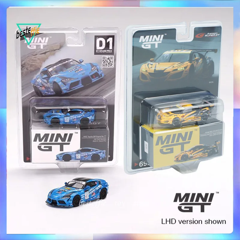 

Модель автомобиля Mini Gt 1/64 Honda NSX GT3 EVO22, номер 18, Supra Bull Demon King D1 Speed Dominator HKS, модель автомобиля, коллекция мальчиков, подарок