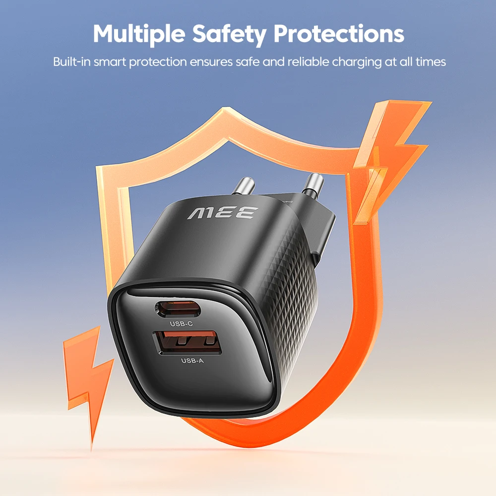 Ładowarka Toocki 33W USB GaN Szybkie Ładowanie PD Mini PPS Typ C do Telefonu iPhone 17 16 15 iPad Xiaomi Huawei Galaxy Samsung — zdjęcie produktu 3