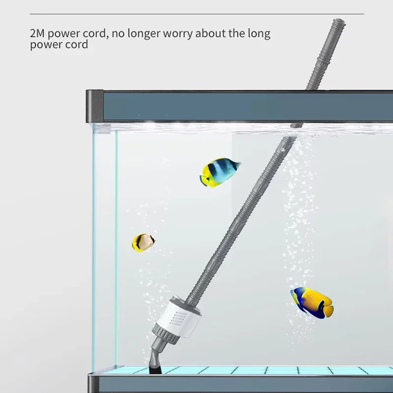 

Aquarium Clean Tools Sand Wash/oxygenation/fish Feces Gravel Siphon/water Chang 4 In 1 Fish Tank Silent Submersible Pump