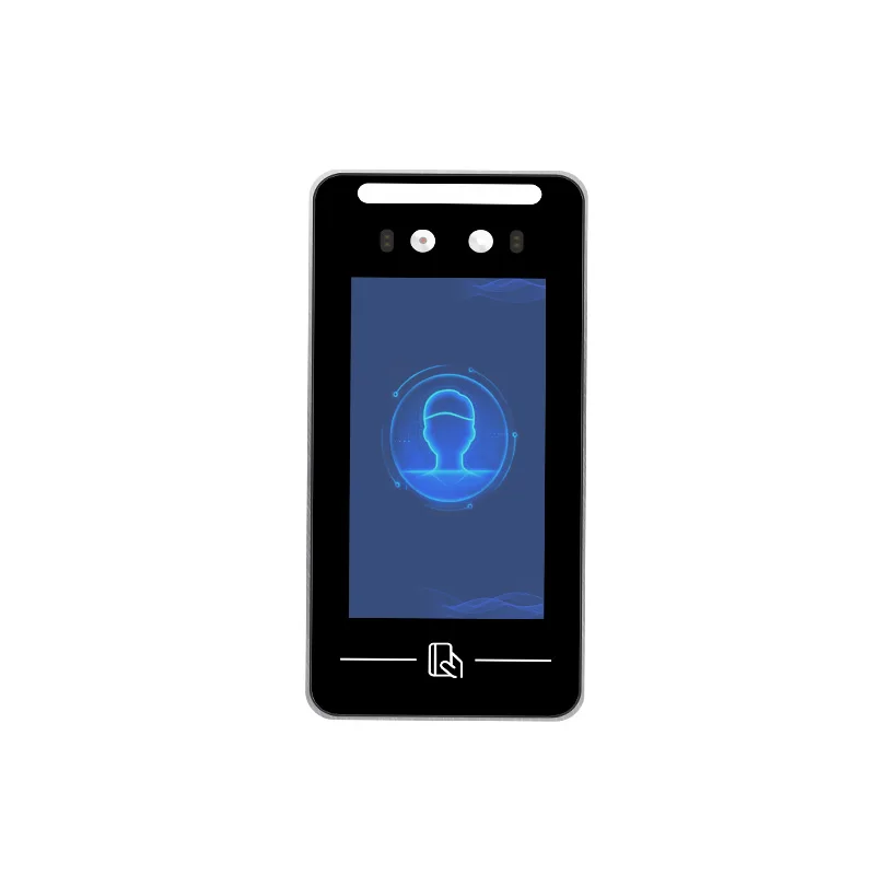 Sistema de software de comparecimento do tempo do cartão perfurado do funcionário com máquina biométrica do controle de acesso do reconhecimento de cara de SDK 5 Polegada