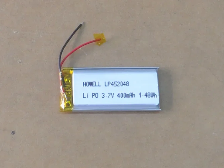 Bekkinsale外部リチウム電池コア、充電式リチウムイオンセル、3.7v、400mah、452048、専用