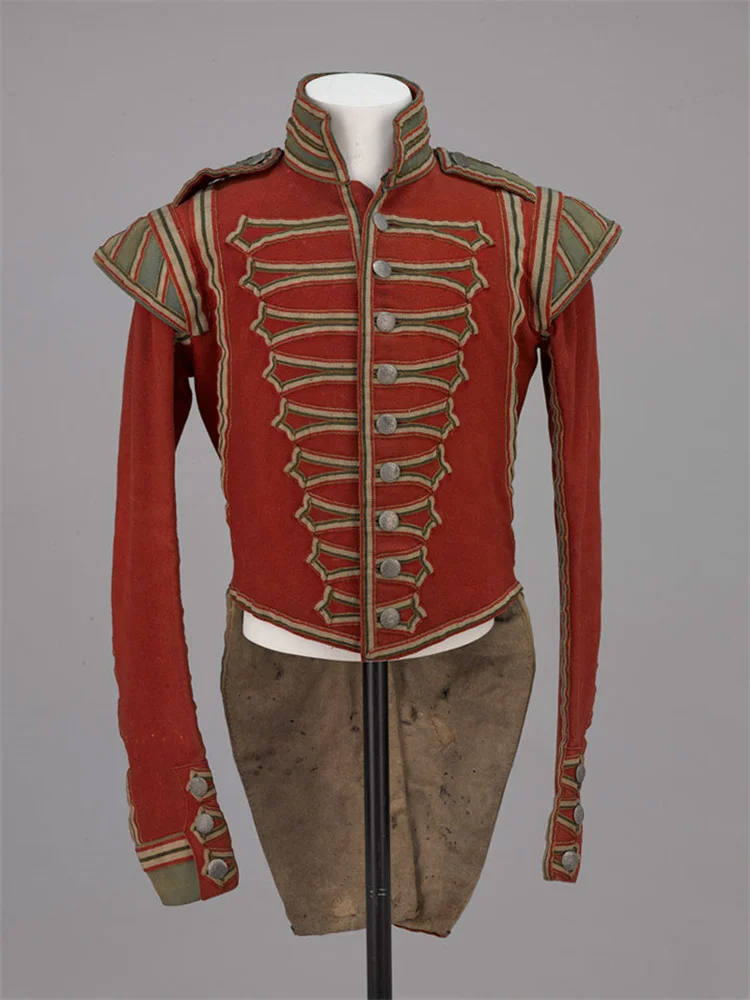 

18th Century Men's Military Hussar Jacket Victorian King Prince Tailcoat Gothic Historical Napoleonic Civil War Coat