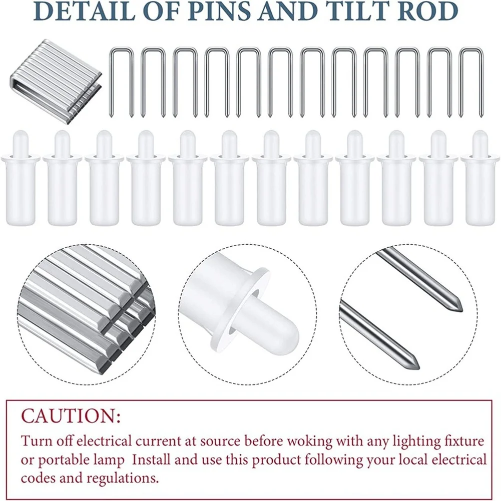 20 Pieces Metal Shutter Repair Pins And Nails Set, Steel Fasteners For Window Shutters Blinds Hardware Replacement