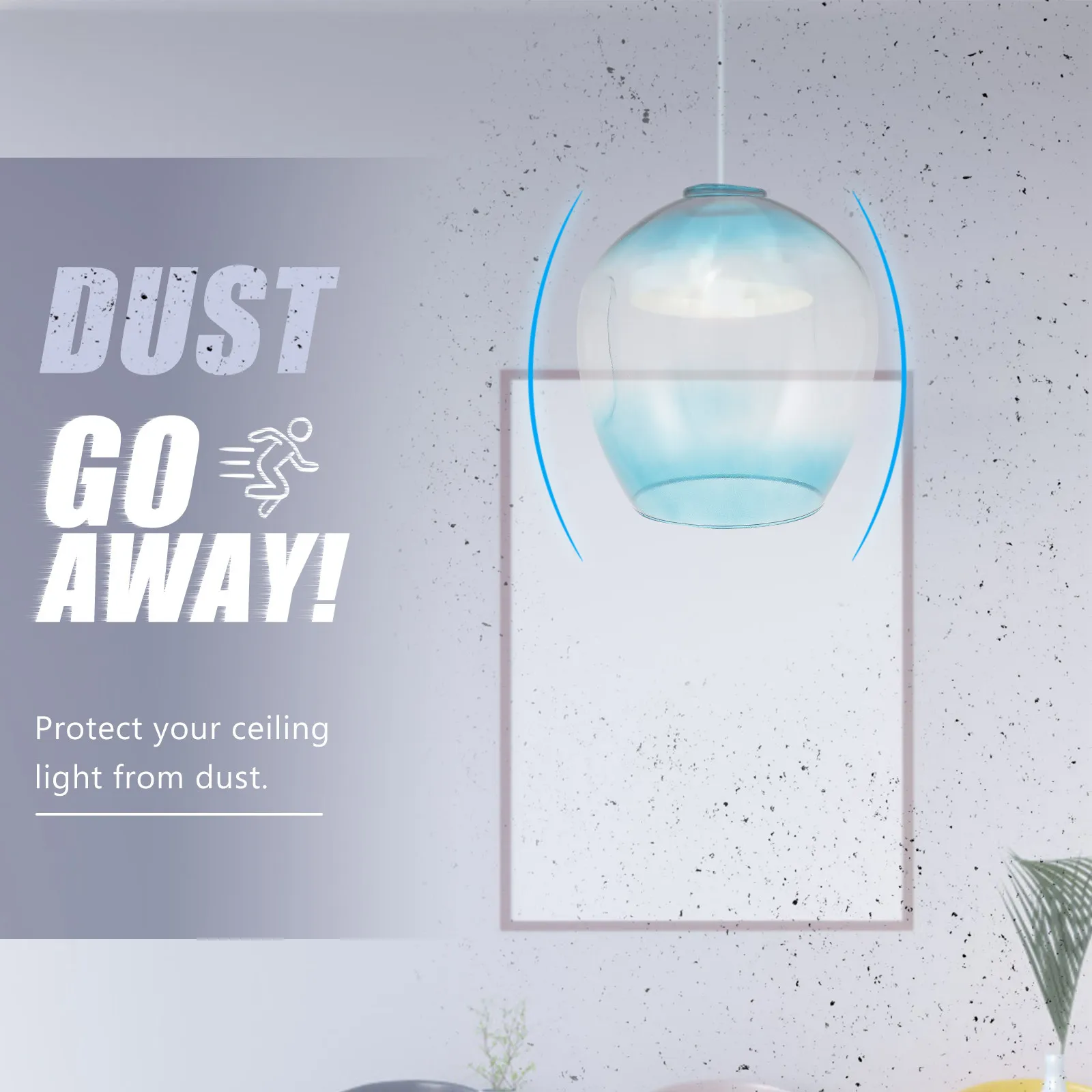 

1Pcs Molecular Lampshade Simple Glass Lamp Cover European Style Decorative Lampshade Non-Glare Light Diffuser for Living Room