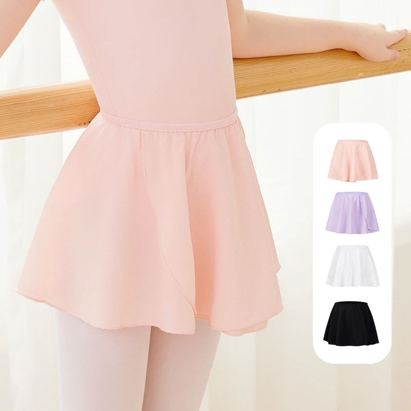 

Юбка для балета и танцев для девочек и женщин, короткие танцевальные юбки с эластичной резинкой на талии, шифоновые мини-юбки для балерины для балета и танцев