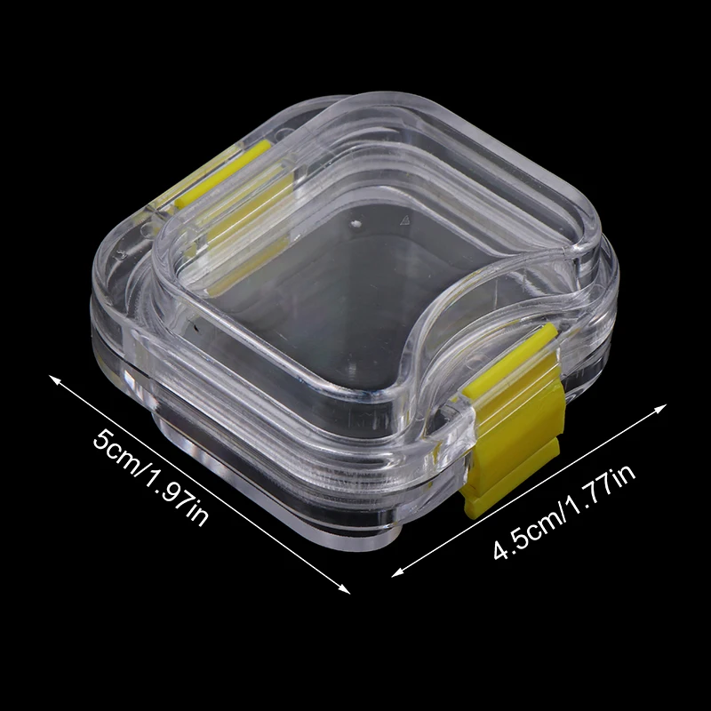 1Pc Denture Storage Box With Transparent Flexible Film Dentist Material Dental Plastic Membrane Boxes Small Dental Crown Box