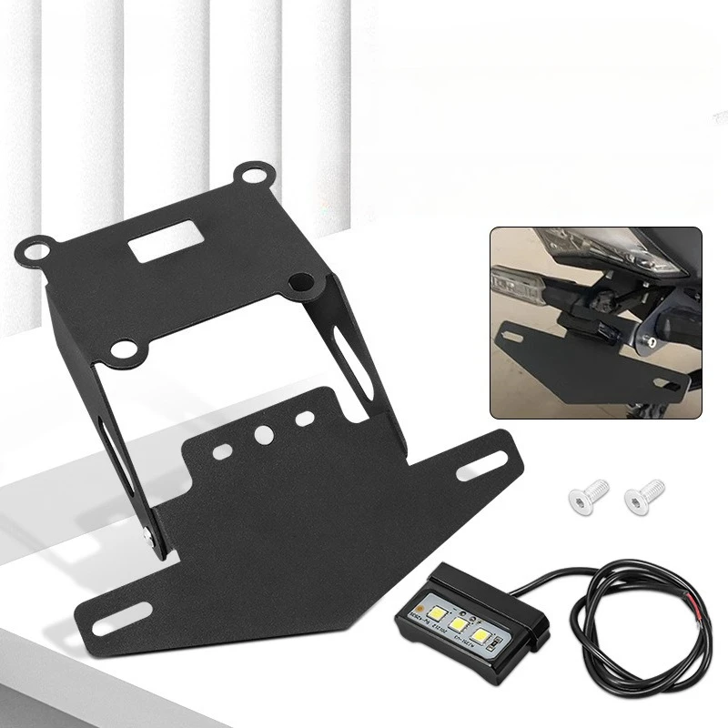 Motorcycle Modification With Short Tail Registration Plate Holder For KAWASAKI Z900RS 2018-2024  Delivery License Plate Light