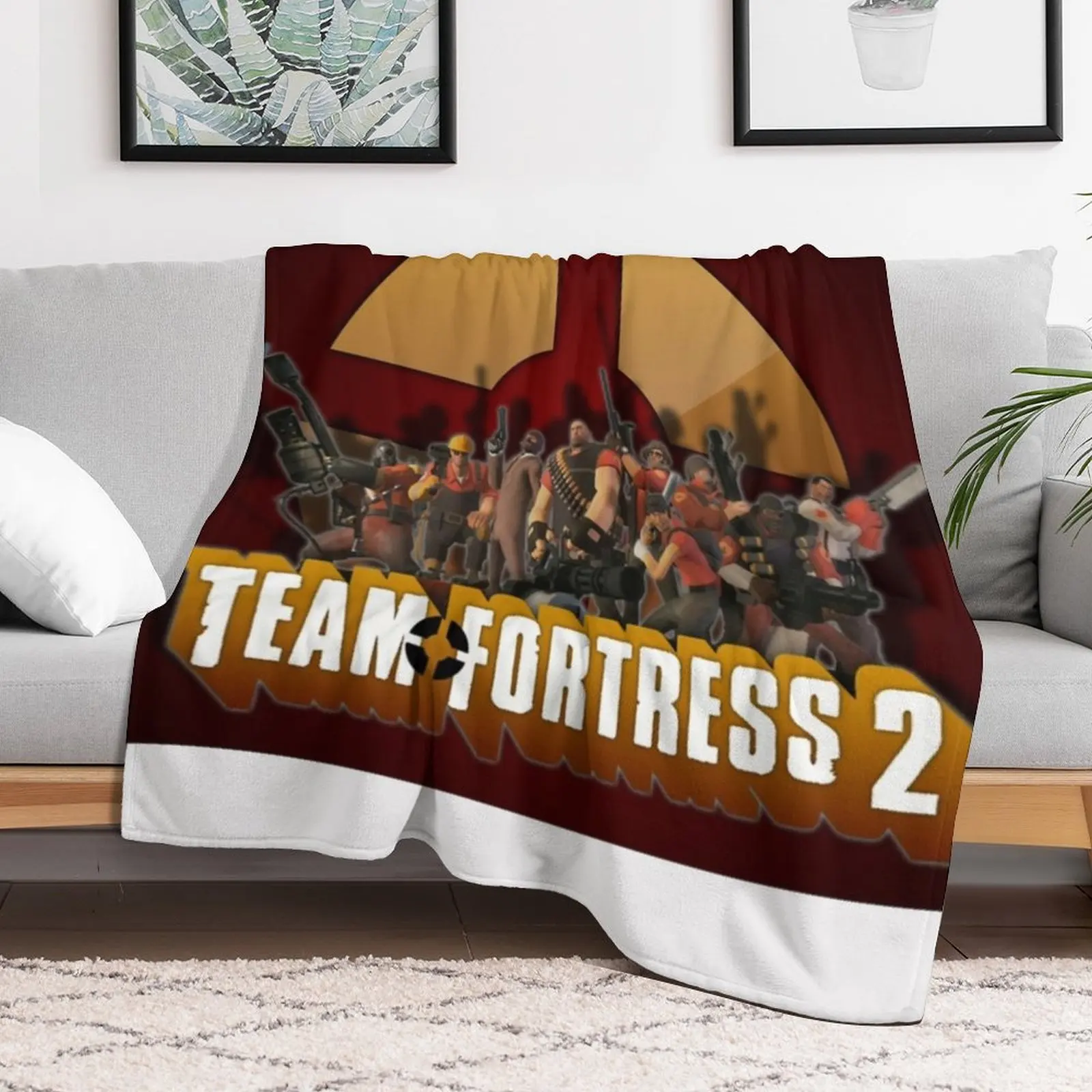 Team Fortress 2 Video Gaming Poster Throw Blanket