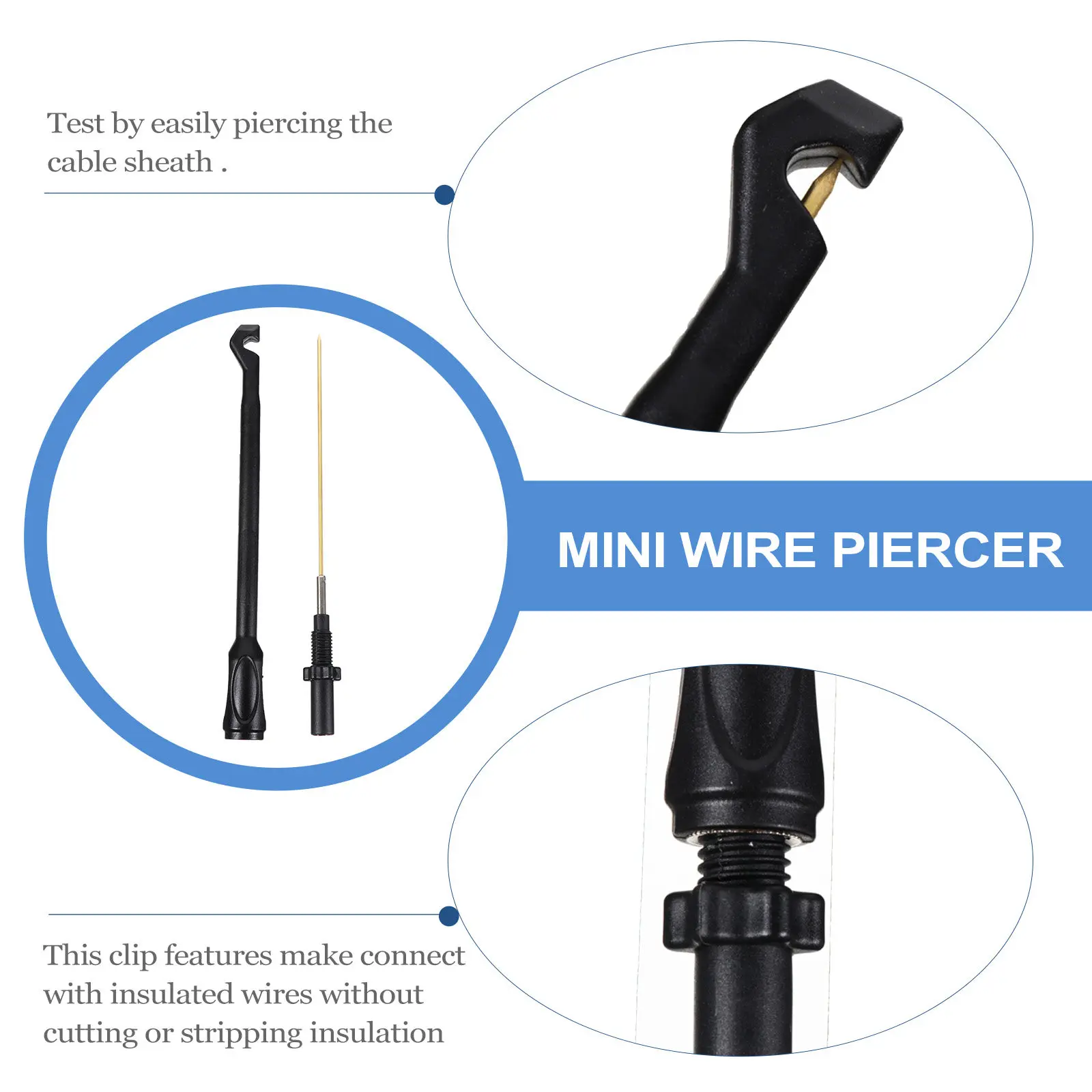 Insulation Wire Piercing Probes Non-Destructive Testing For Automotive Sensors Repair Tools Test Lead Kit Accessories