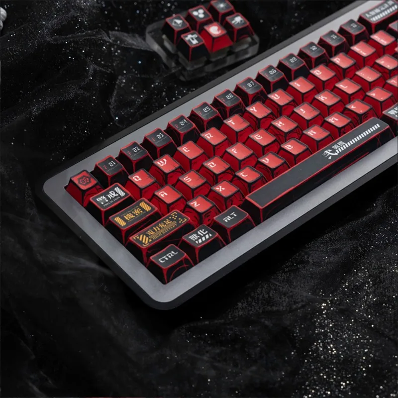 Bestselling Unit-02 Anime-Style Custom Keycap Set-PBT Dye-Sublimation Full Kit for Magnetic Switche GH60/A98/F87/X75 Layouts
