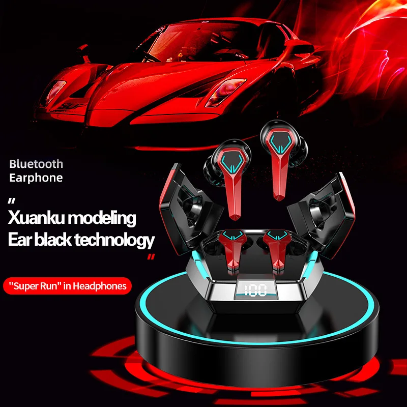 

Cool Breathing Light Wireless Bluetooth Earphones In-ear Noise Reduction E-sport Gaming Earbuds Low Latency HiFi Stereo Headset