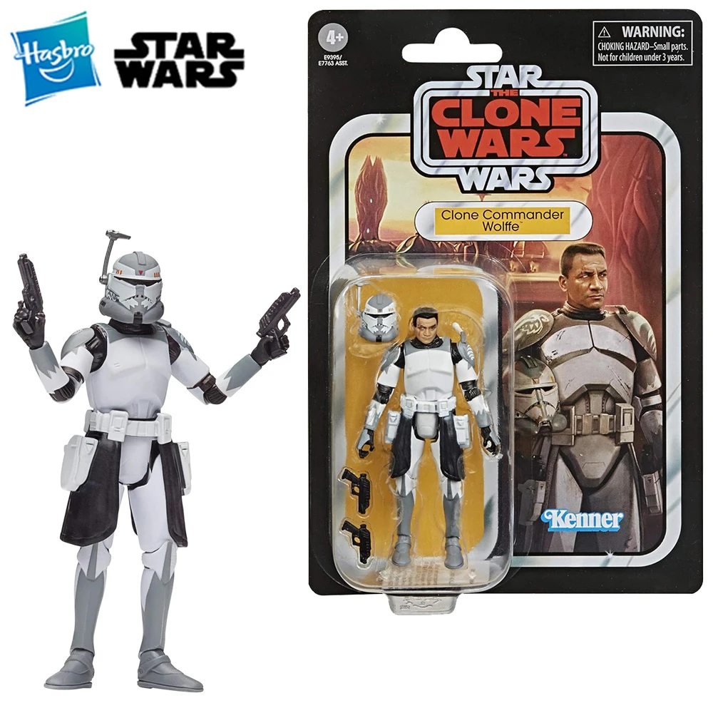 

[In-Stock] Hasbro STAR WARS The Vintage Collection Clone Commander Wolffe 3.75-Inch-Scale TVC Anime Action Figure Model Toys
