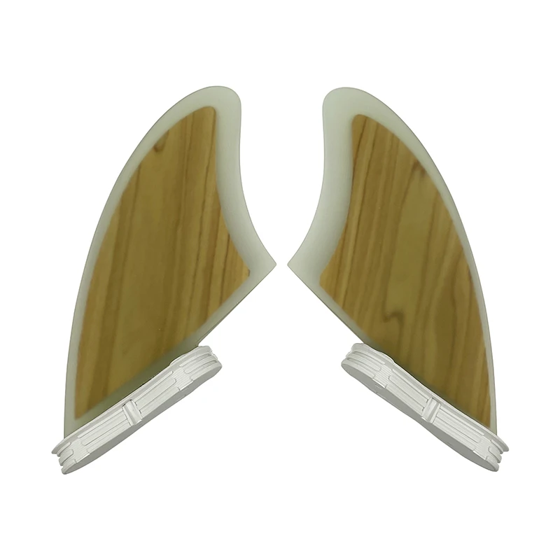 K2 UPSURF FCS 2 Surfboard Keel Fins Twin Set Quilhas Fibreglass Performance Core Bamboo Veneer Funboard Fins Double Tabs2 Fins