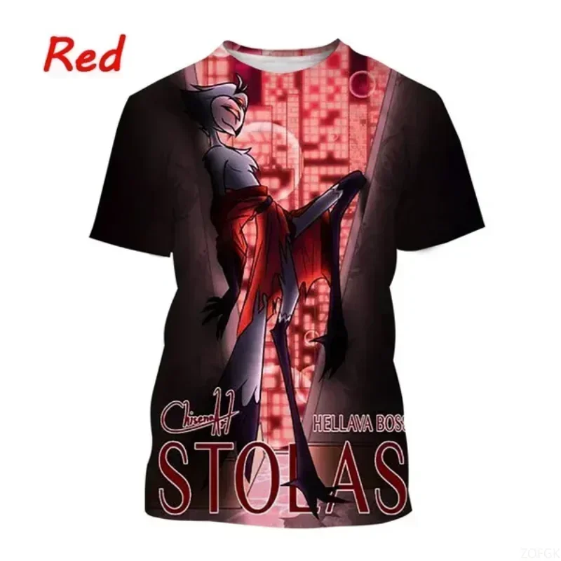 أزياء المرأة الجديدة Hellova Boss 3D مطبوعة قميص الانمي للجنسين تي شيرت Harajuku جولة الرقبة قصيرة الأكمام أعلى