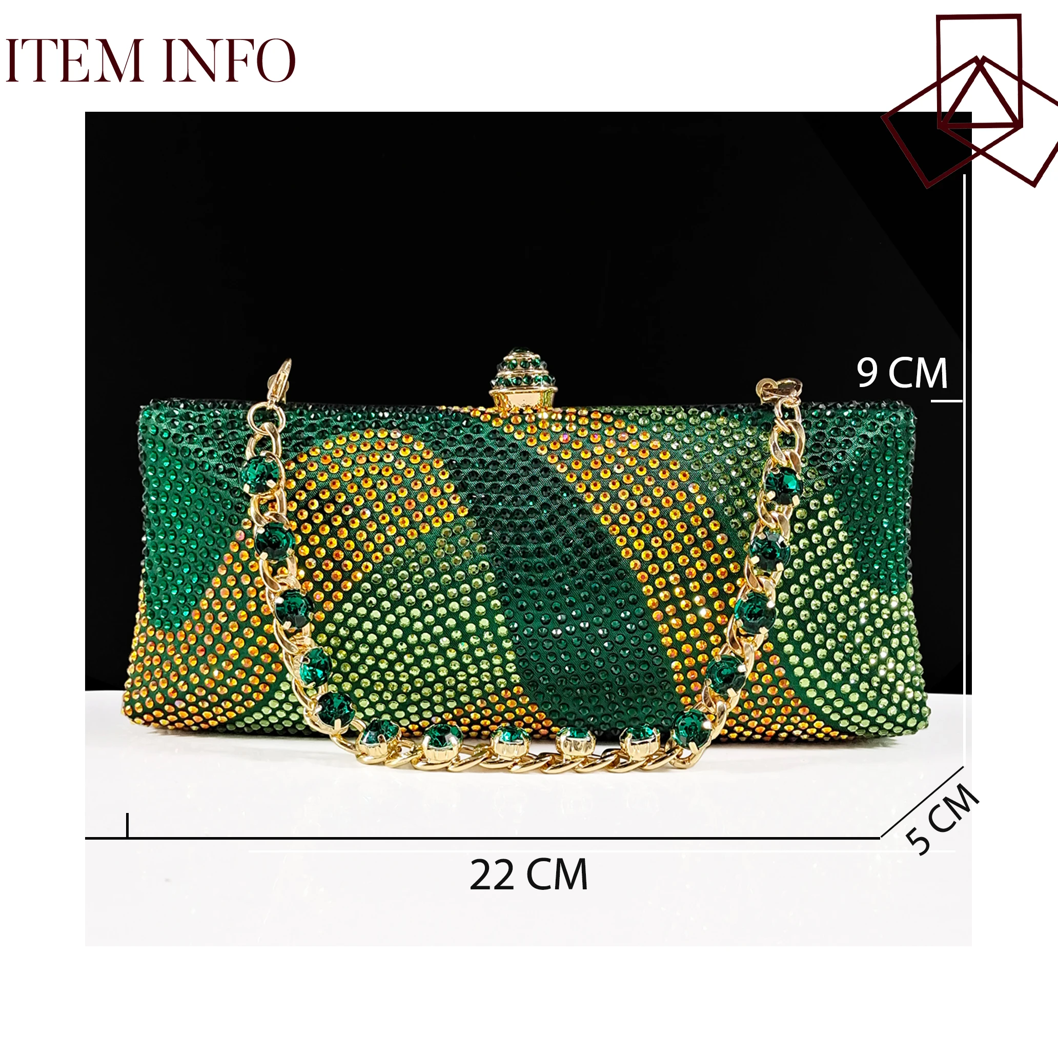 Queena Yan Spot Goods African Style Bag And Pointed High Heels Set Comfortable Women's Shoes Mini Bag For Party
