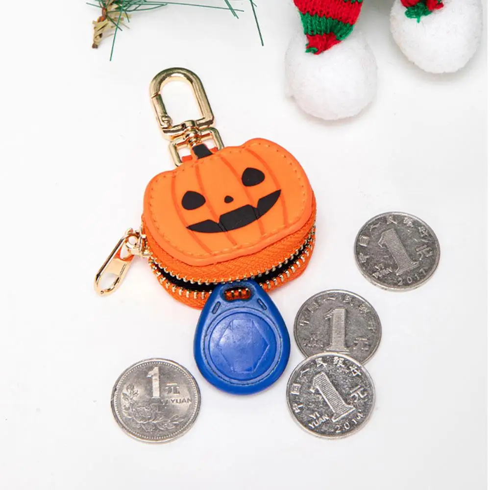 

Милый подарок на Хэллоуин, кошелек для монет, тыква/паутина, сумка, подвеска, брелок, портативный кошелек, сумка для денег