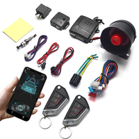 Universal Car Auto Burglar Alarm Protection Security System Remote Control Door Lock Vehicle Keyless Entry System Phone APP