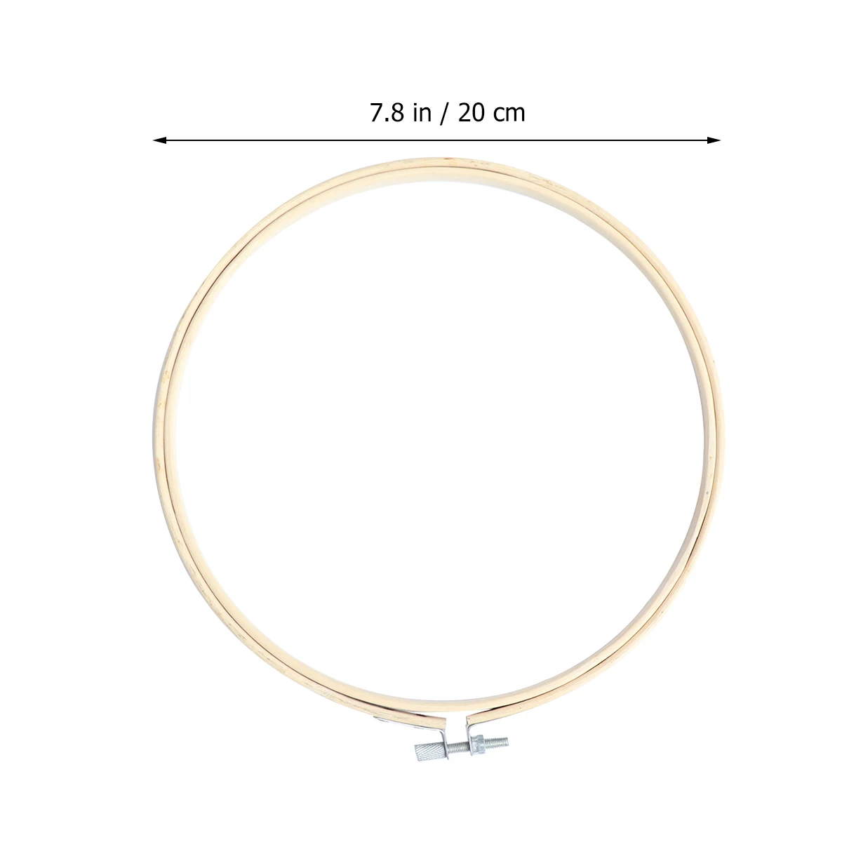 

1pc 20Cm Bamboo Embroidery Hoop Kit Diy Stitching Ring For Cross Stitch Quilting Wall Art Craft Needlework Beginner Gift