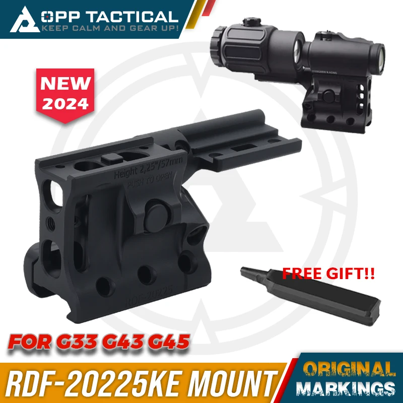 RDF-20225KE For G33 G43 Magnifier&Red Dot Hybrid Mount Set for Hunting