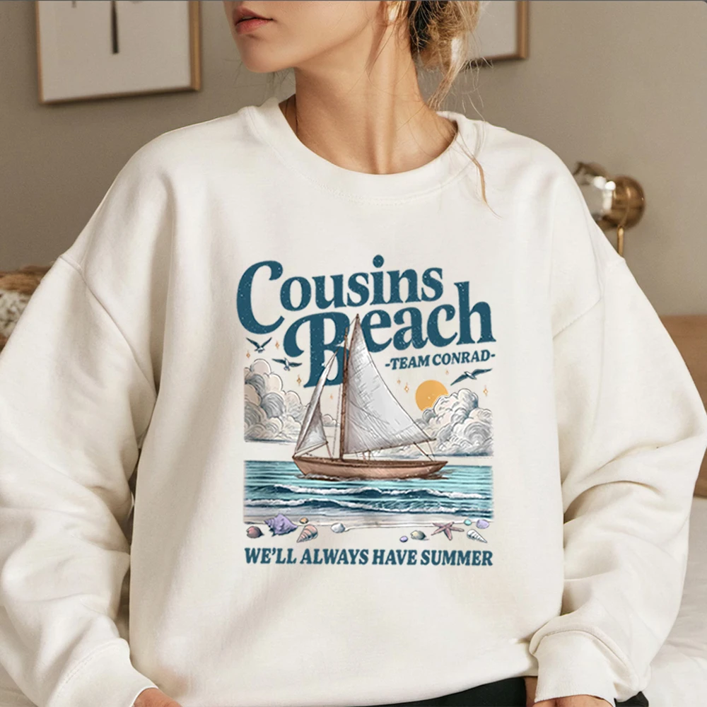 فريق كونراد أبناء الشاطئ البلوز العصرية ابن عموم الشاطئ البلوز الصيف تحولت قميص جميل سترة طويلة الأكمام بلوزات