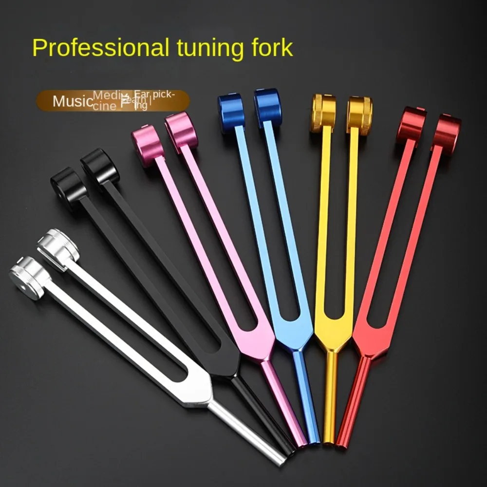 Healing Chakra 128 Hz Tuning Fork Set Aluminium Alloy Adjustable Bio-Acoustic Tuning Fork Sound Therapy Portable