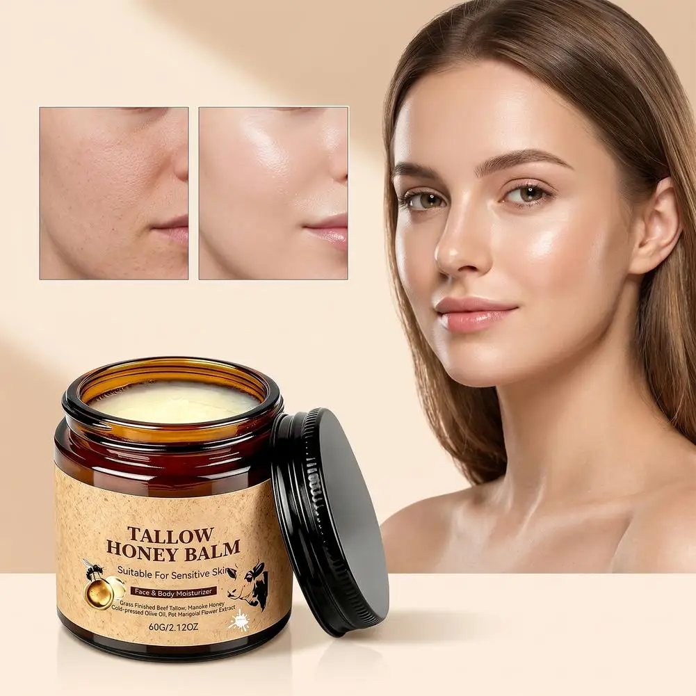 60g Whipped Tallow Honey Balm Face & Body Deep Moisturizer Keep Skin Moist Smooth Relieve Dryness Fast Absorption Skin Care 2026