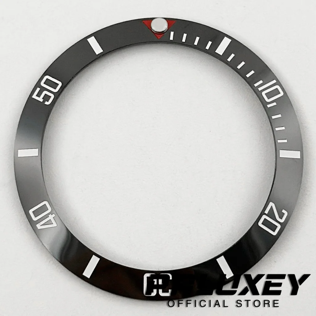 38 мм Высококачественная керамическая вставка для дайвинга, 1 шт., безель для NH35 NH34 NH36 NH38, автоматический механизм, наклон 38 мм * 30,6 мм, безель для часов