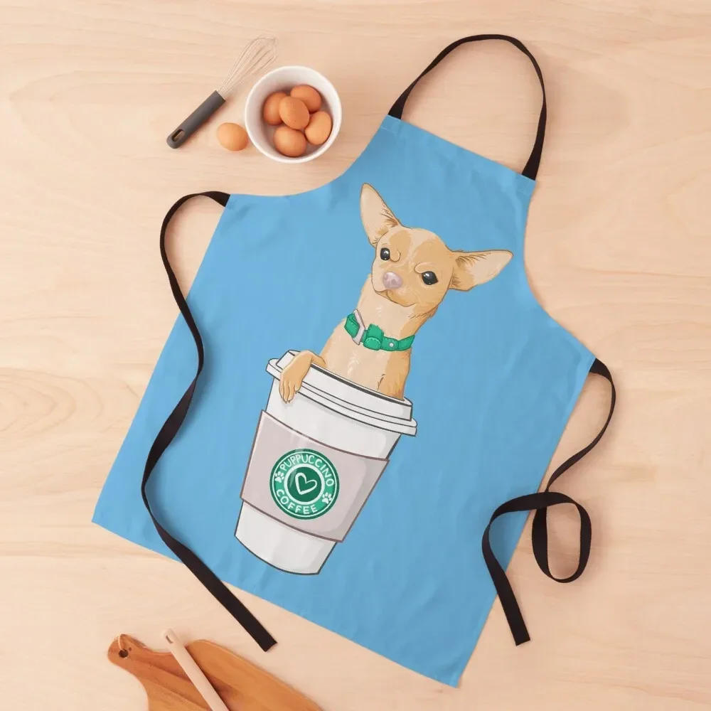 

CHIHUAHUA IN A CUP! Apron Chef Uniform Women kitchen woman Chef Uniform Woman beauty master Apron