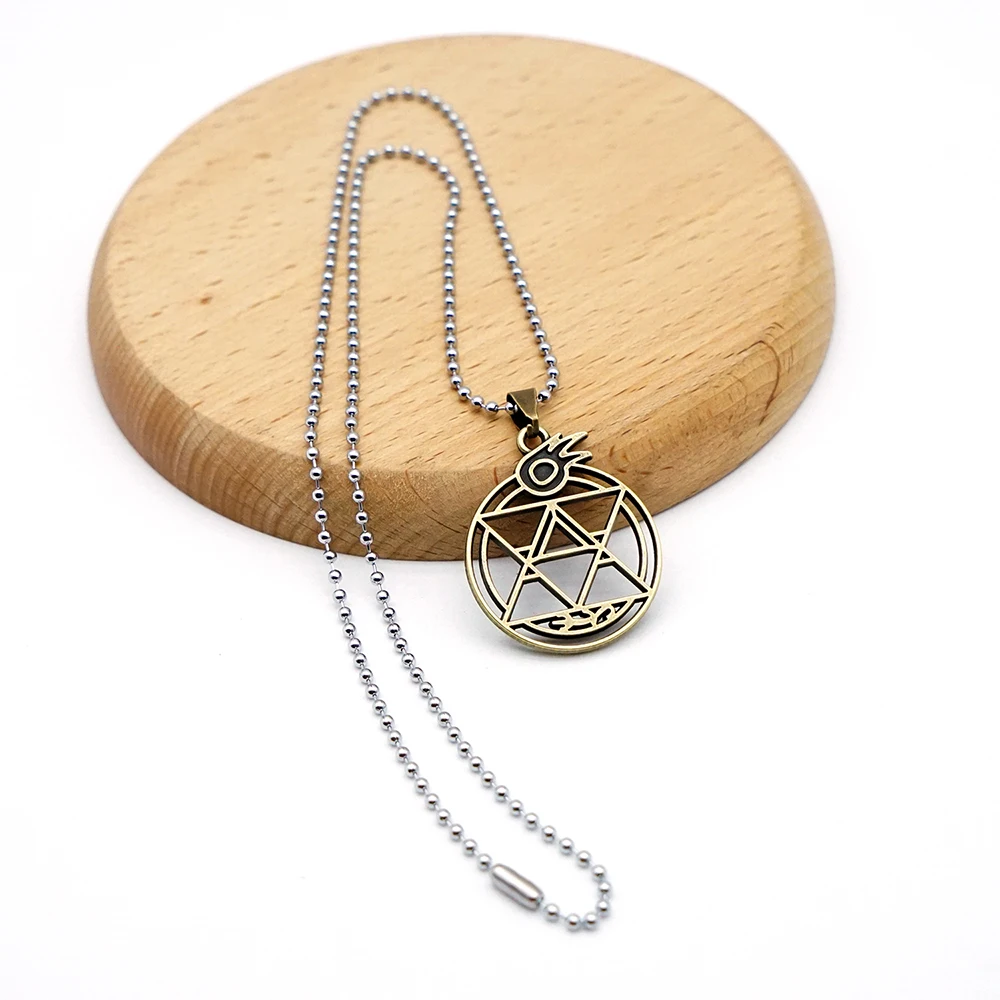 Anime Fullmetal Alchemist Necklace for Women Men Metal Necklaces Magic Circle Jewelry Pendant Chains Choker Collares Gift