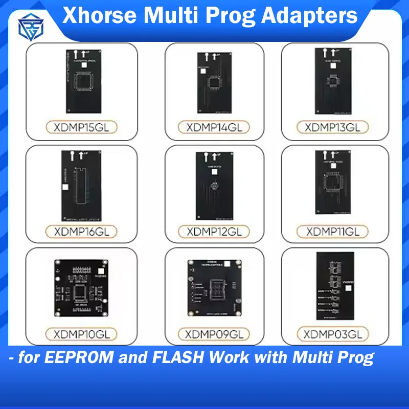 Xhorse Multi Prog Adapters 9pcs for EEPROM and FLASH XDMP03GL XDMP09GL XDMP10GL XDMP11GL XDMP12GL XDMP13GL XDMP14GL XDMP15GL