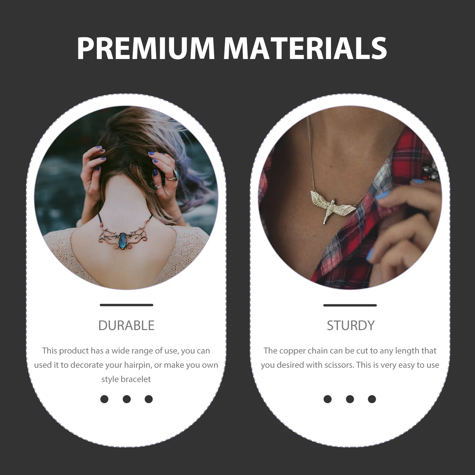 

Copper Leaf Design Chain Sturdy Decorative DIY Craft Jewelry Making Necklace Bracelet Bag Accessories Lightweight