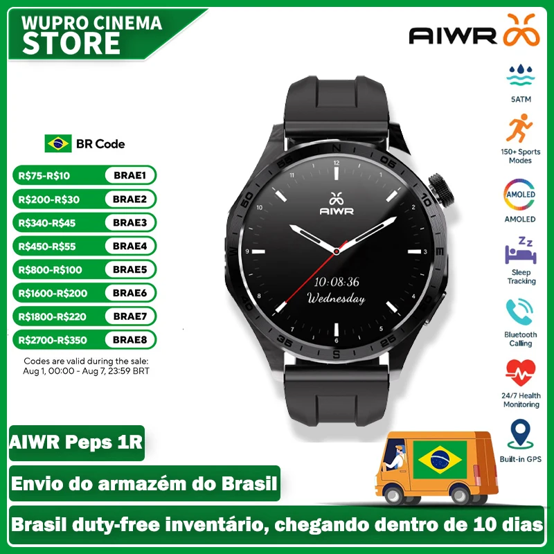 aiwr-peps-1r-smartwatch-143-''amoled-per-andoroid-sistema-ios-ai-quadranti-chatgpt-5atm-impermeabile-150-sport-smart-watch