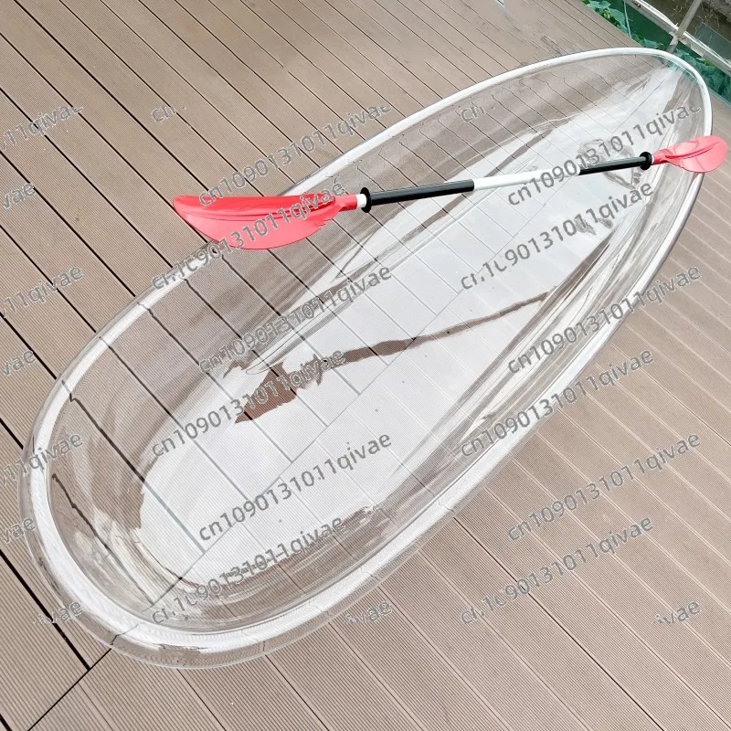 

One Person Seat Internet Celebrity Single Boat Play Lake Drifting Seaside Rowboat PC Transparent Boat Shell Transparent Boat