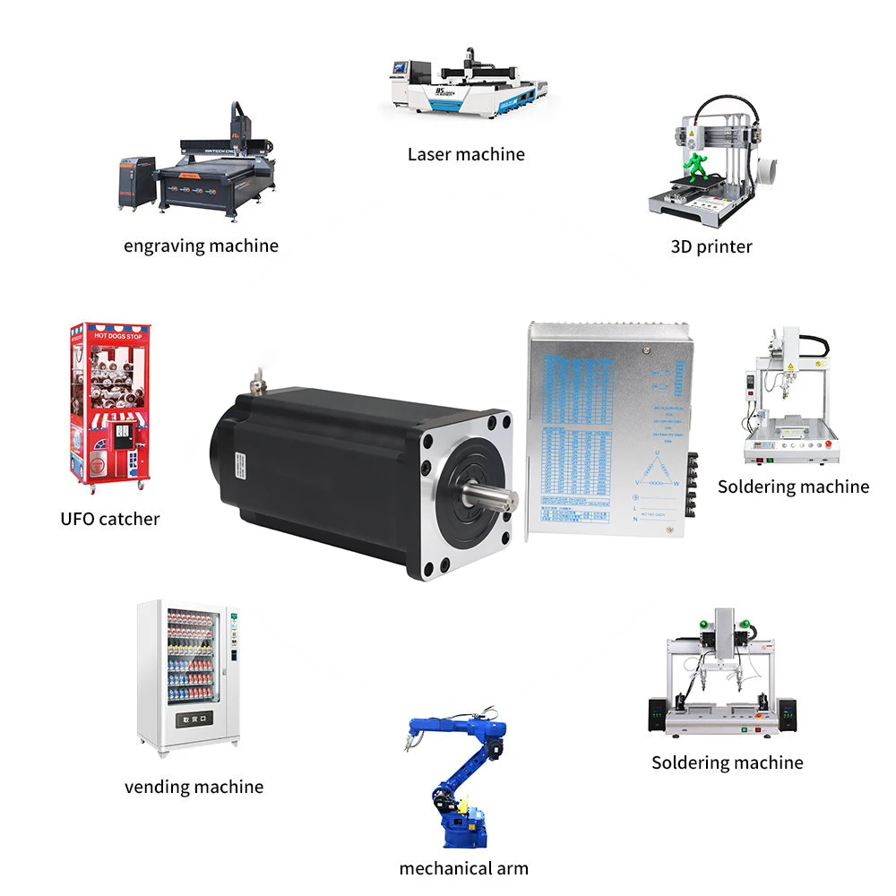 EMTECH 130BYG350-serie hybride NEMA 51 stappenmotor