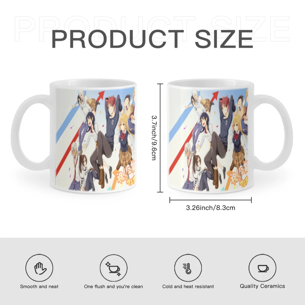 Anime Food Wars! Free shipping Coffee Cups Ceramic cups creative cups and cute mugs Personalized Gift Cup For Tea