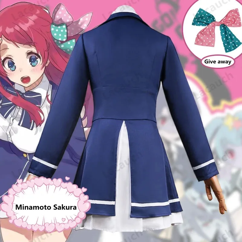 أنيمي زومبي لاند ساغا تأثيري ساكورا ميناموتو المرأة لوليتا فستان الباروكات موحدة أزياء الهالوين5;c,8'z,6.k;