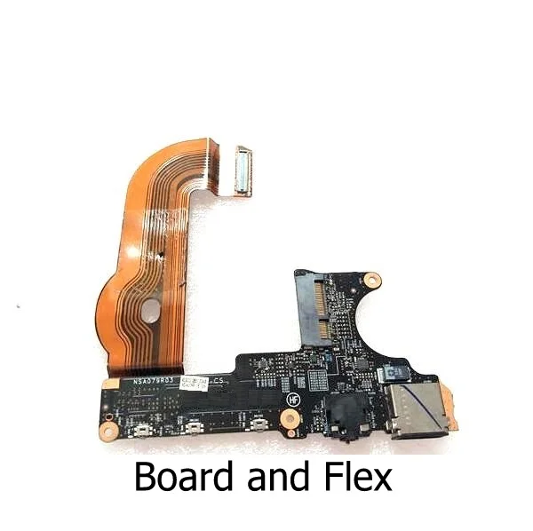 Genuine Audio jack &USB Port Board For Lenovo YOGA 2 PRO 13 NS-A071 Headphone jack module with connector flex ribbon replacement