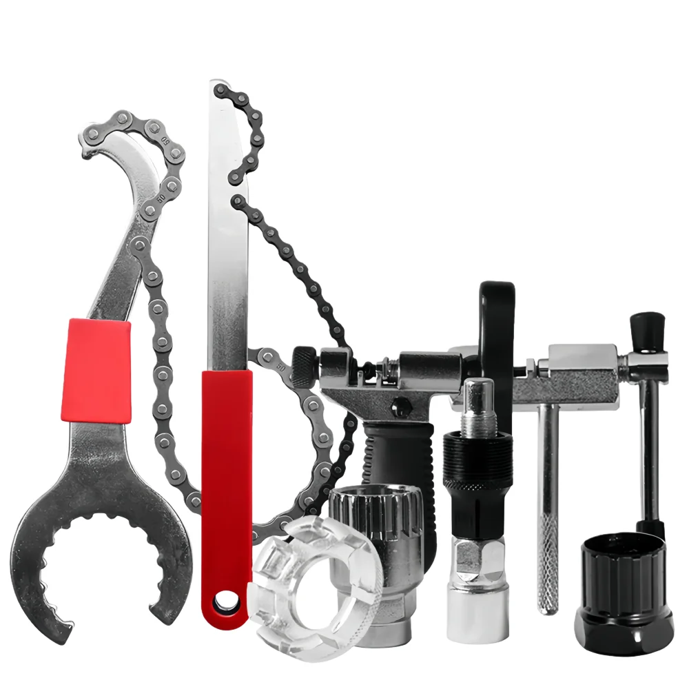 Fahrradreparaturwerkzeuge für Mountainbike, Kettenschneider, Sechskantschlüssel, Speichenschlüssel, Halterung, Disc, Fahrrad, Entfernung, Reparaturwerkzeug