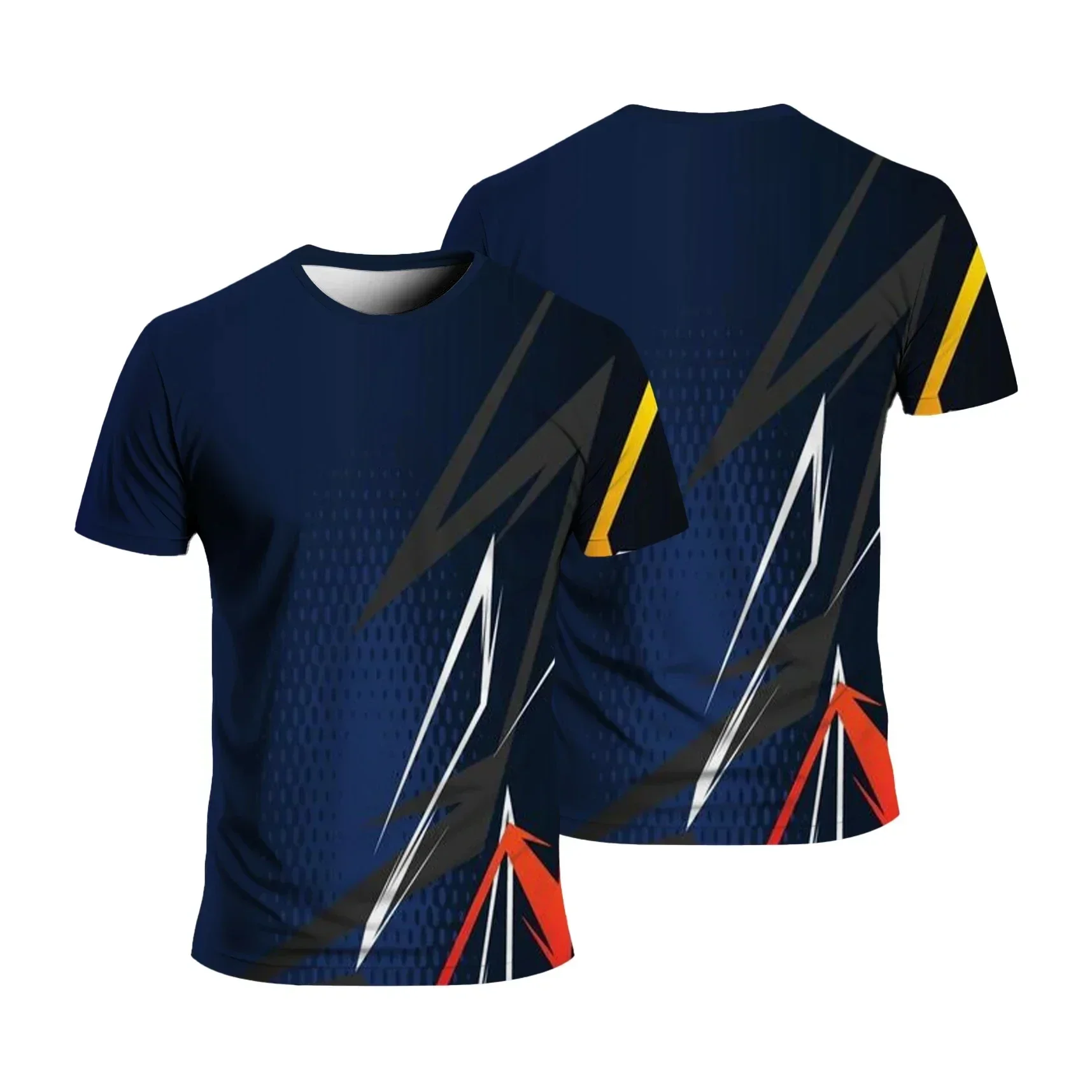 

Summer Fashion 3D Colorful Sports T Shirt Men's Loose Comfortable Daily Casual O Neck Plus Size Short Tops